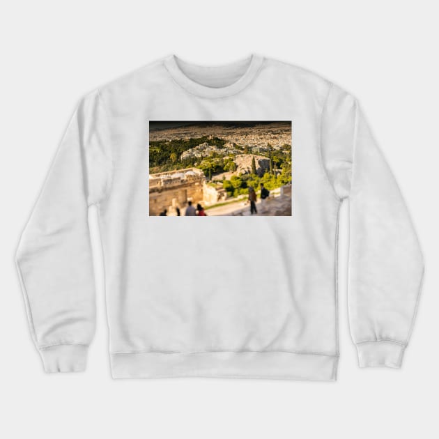 Tilt-shift  Athens Crewneck Sweatshirt by KensLensDesigns